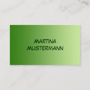 ONLY COLOR gradients - green Business Card