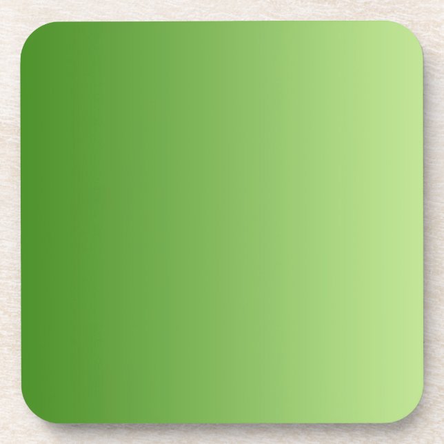 ONLY COLOR gradients - green Coaster (Front)
