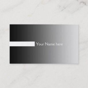 ONLY COLOR gradients grey - stripes white + text Business Card
