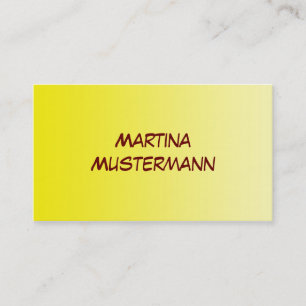 ONLY COLOR gradients - lemon Business Card