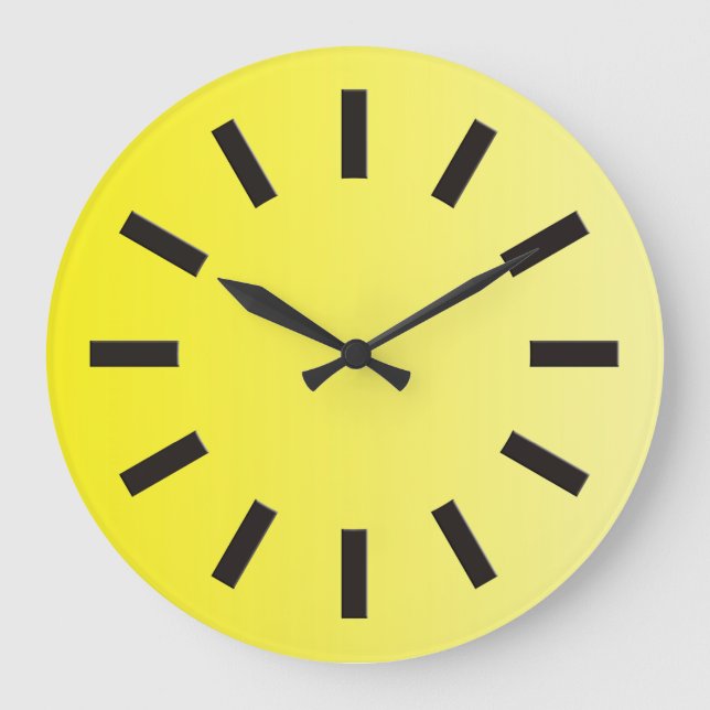 ONLY COLOR gradients - lemon + clock face I (Front)