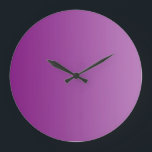ONLY COLOR gradients - magenta Large Clock<br><div class="desc">Only Colour Composing by EDDA Fröhlich | Template: background colour for your text or image | Trend: colour your life</div>