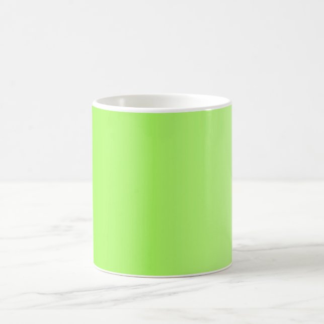 ONLY COLOR gradients - neon green Coffee Mug (Center)