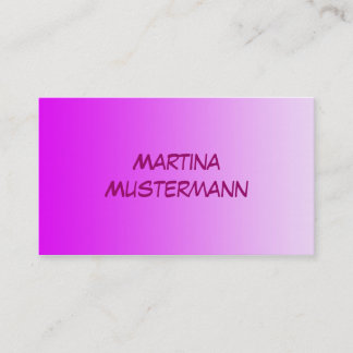 ONLY COLOR gradients - neon pink Business Card