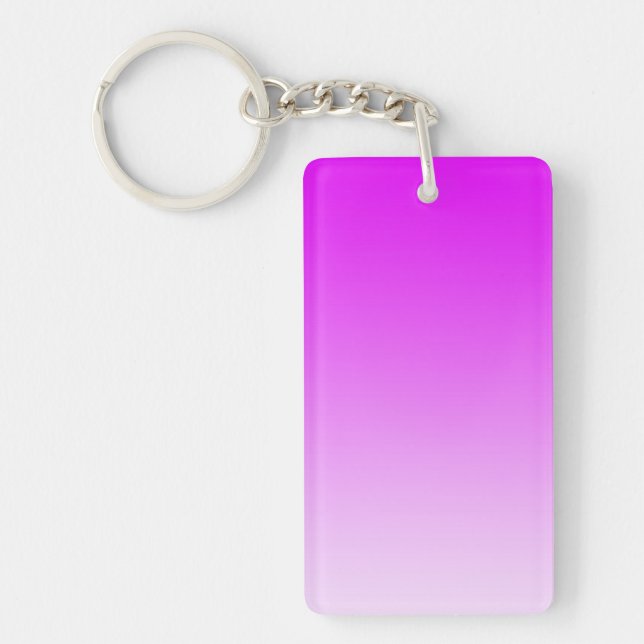 ONLY COLOR gradients - neon pink Keychain (Front)