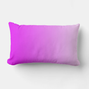 ONLY COLOR gradients - neon pink Lumbar Pillow
