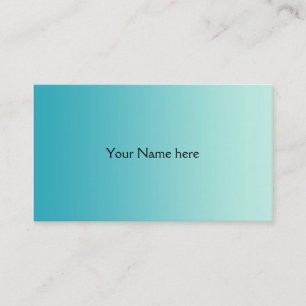 ONLY COLOR gradients - ocean blue Business Card