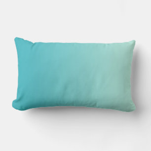ONLY COLOR gradients - ocean blue Lumbar Pillow
