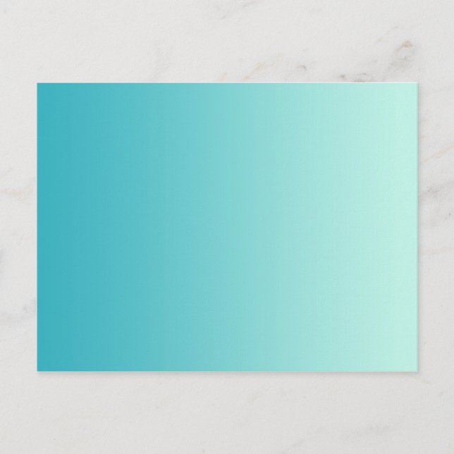 ONLY COLOR gradients - ocean blue Postcard (Front)