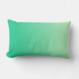 ONLY COLOR gradients - ocean green Lumbar Pillow