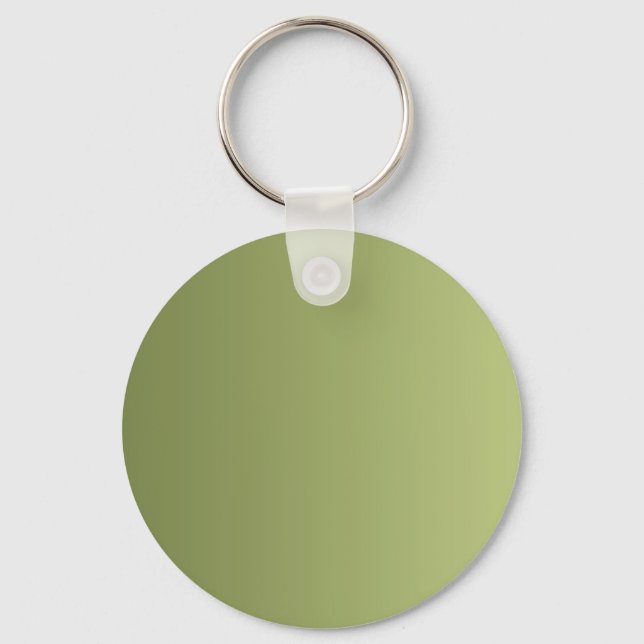 ONLY COLOR gradients - olive green Keychain (Front)