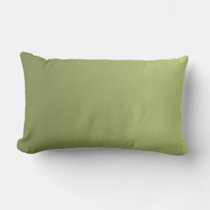 ONLY COLOR gradients - olive green Lumbar Pillow