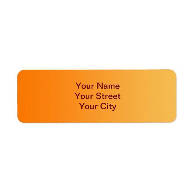 ONLY COLOR gradients - orange (Front)