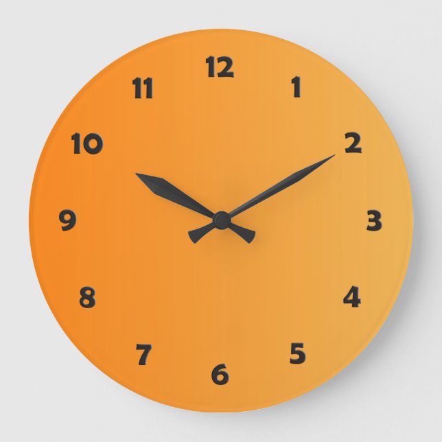 ONLY COLOR gradients - orange + clock face (Front)