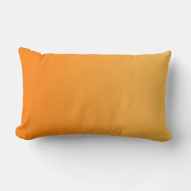 ONLY COLOR gradients - orange Lumbar Pillow (Front)