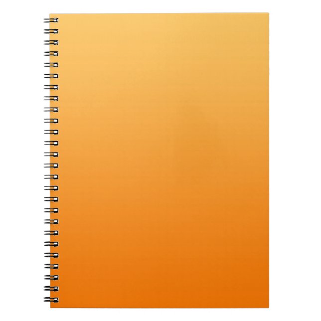 ONLY COLOR gradients - orange Notebook (Front)