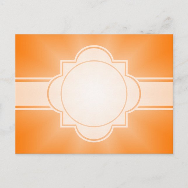 ONLY COLOR gradients - orange Star Postcard (Front)