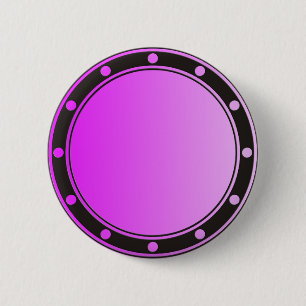 ONLY COLOR gradients - pink rosa + rings & dots 2 Inch Round Button