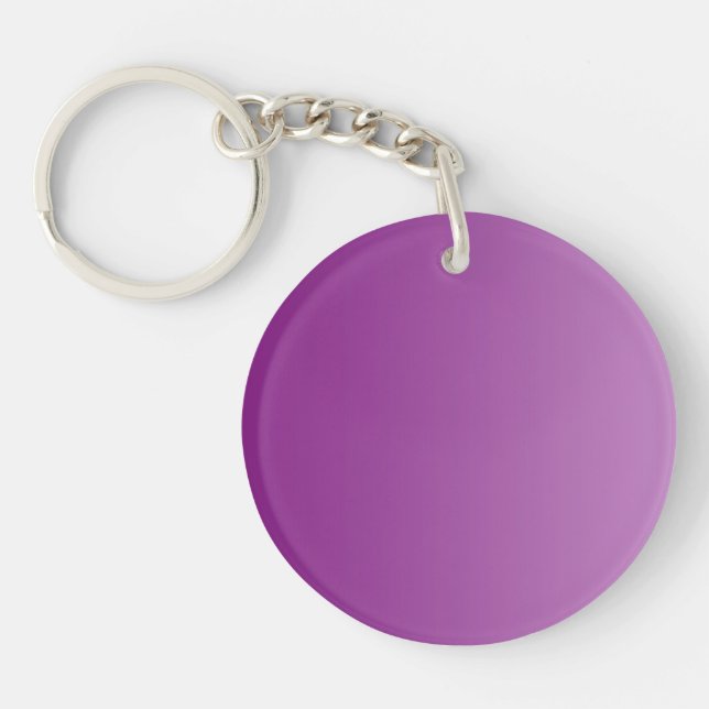ONLY COLOR gradients - plum Keychain (Front)
