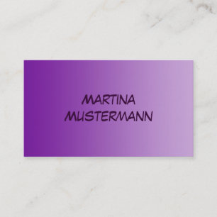 ONLY COLOR gradients - purple Business Card