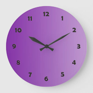 ONLY COLOR gradients - purple + clock face