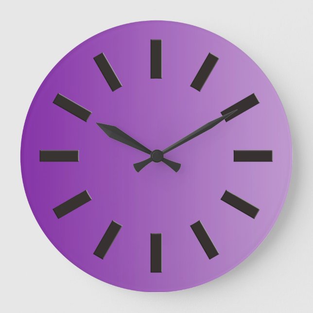ONLY COLOR gradients - purple + clock face I (Front)
