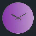 ONLY COLOR gradients - purple Large Clock<br><div class="desc">Only Colour Composing by EDDA Fröhlich | Template: background colour for your text or image | Trend: colour your life</div>