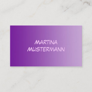 ONLY COLOR gradients - purple + neon pink Business Card