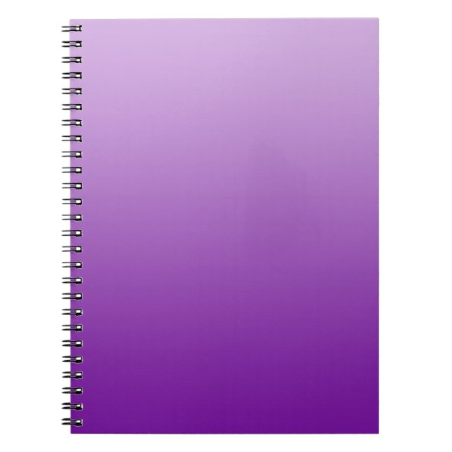 ONLY COLOR gradients - purple Notebook (Front)