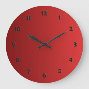 ONLY COLOR gradients - red love + clock face
