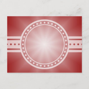 ONLY COLOR gradients - red love star Postcard