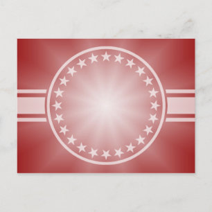 ONLY COLOR gradients - red love star Postcard