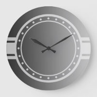ONLY COLOR gradients - ring dots clock face white