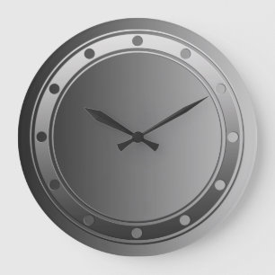 ONLY COLOR gradients - rings dots clock face grey
