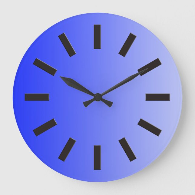 ONLY COLOR gradients - royal blue + clock face I (Front)