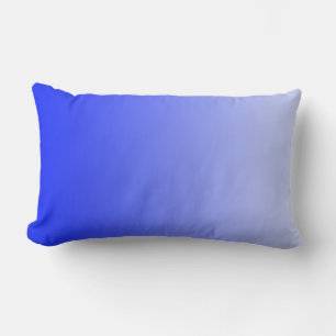 ONLY COLOR gradients - royal blue Lumbar Pillow