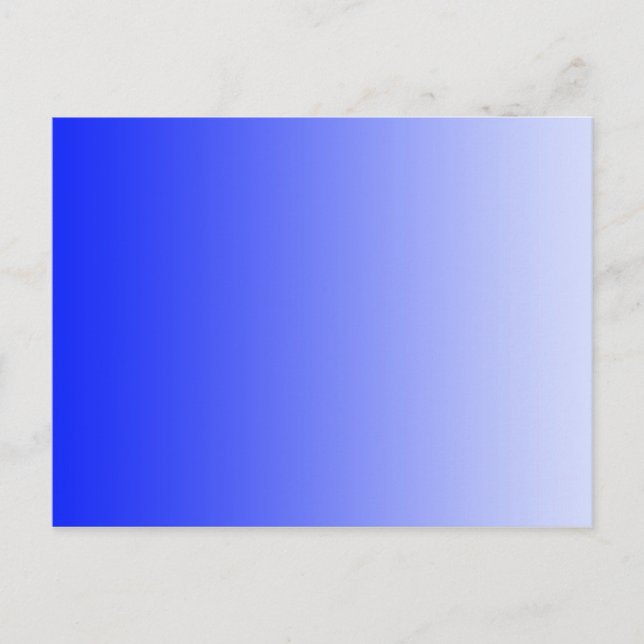ONLY COLOR gradients - royal blue Postcard (Front)