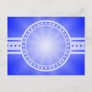 ONLY COLOR gradients - royal blue star Postcard