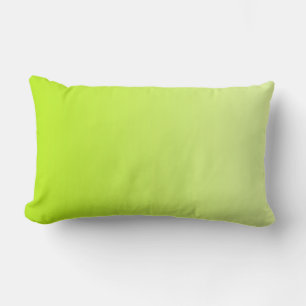 ONLY COLOR gradients - spring green Lumbar Pillow