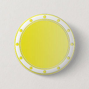 ONLY COLOR gradients - yellow lemon + rings & dots 2 Inch Round Button