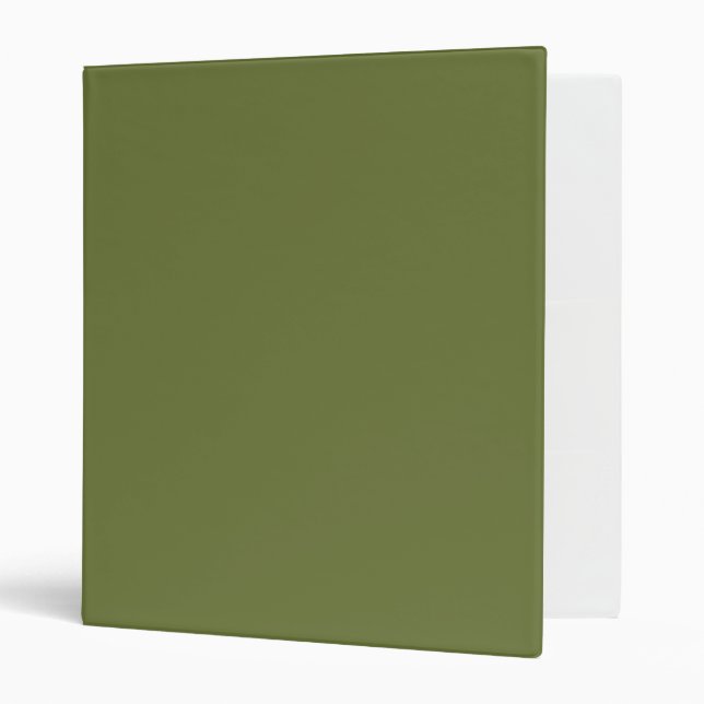 ONLY COLOR - olive green Binder (Front/Inside)