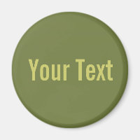 ONLY COLOR / olive green + your text
