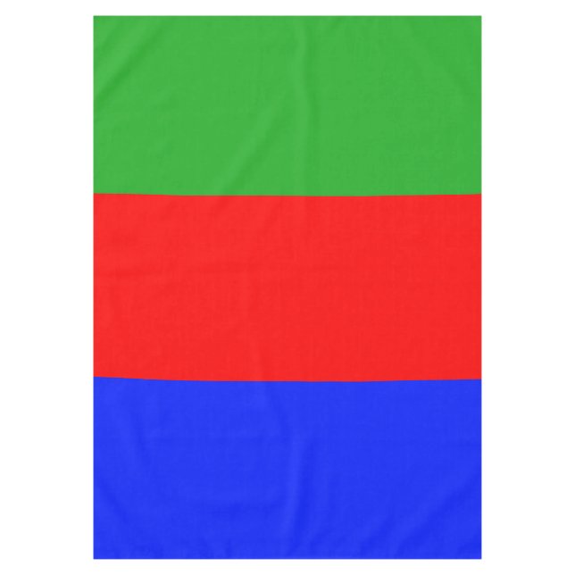 ONLY COLOR pattern green royal blue + your backgr. Tablecloth (Front)