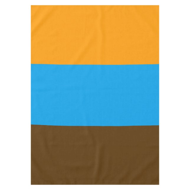 ONLY COLOR pattern orange brown + your backgr. Tablecloth (Front)