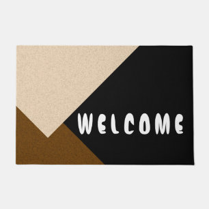 ONLY COLOR STRIPES - brown beige + your backg. Doormat