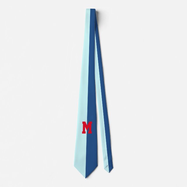 Only Colour Backgr. - 1/2 ice blue + your idea Tie (Front)