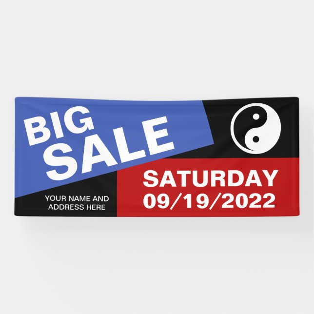 Only Colour Background - blue red + your ideas Banner (Horizontal)