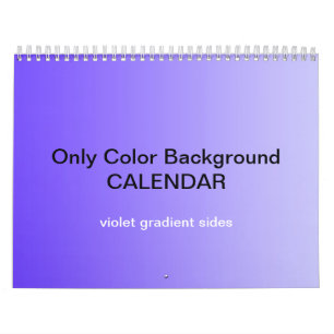 Only Colour Background Calendar - Violet Gradients