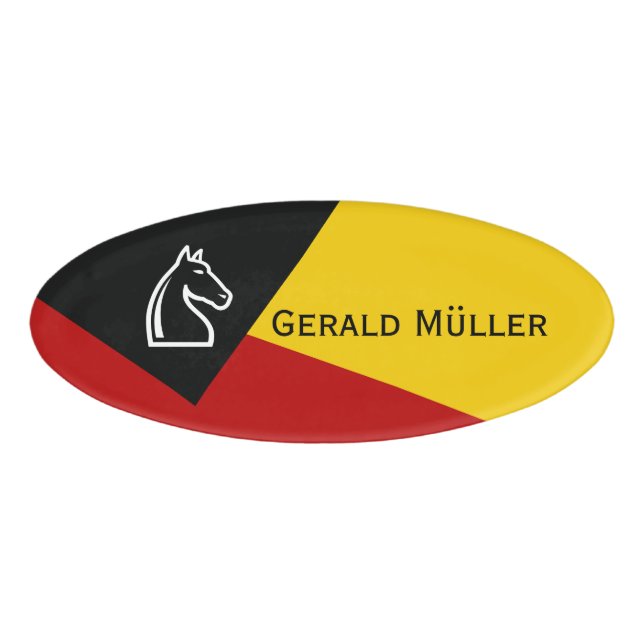 Only Colour Background - grass green lemon Name Tag (Front)