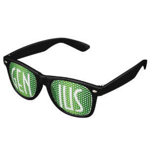 Only Colour Background - green gradient Retro Sunglasses